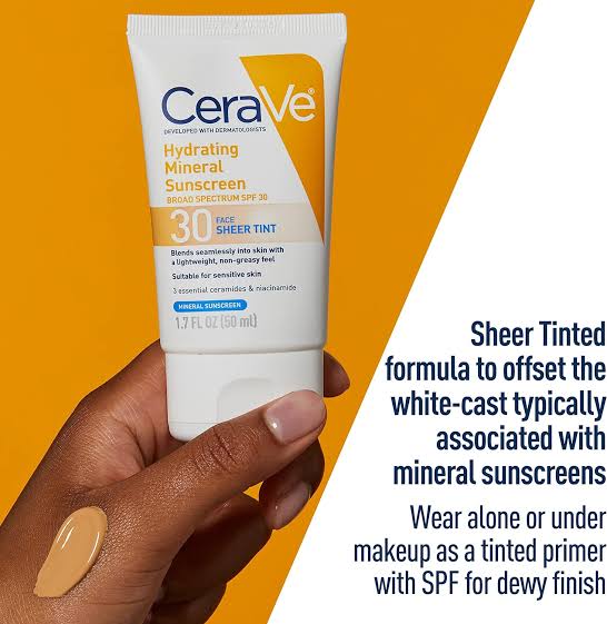 Cerave Tinted Sunscreen Spf 30