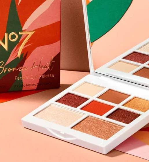 Brand New+Sealed No7 Limited Edition Bronze Heat Face & Eye Palette