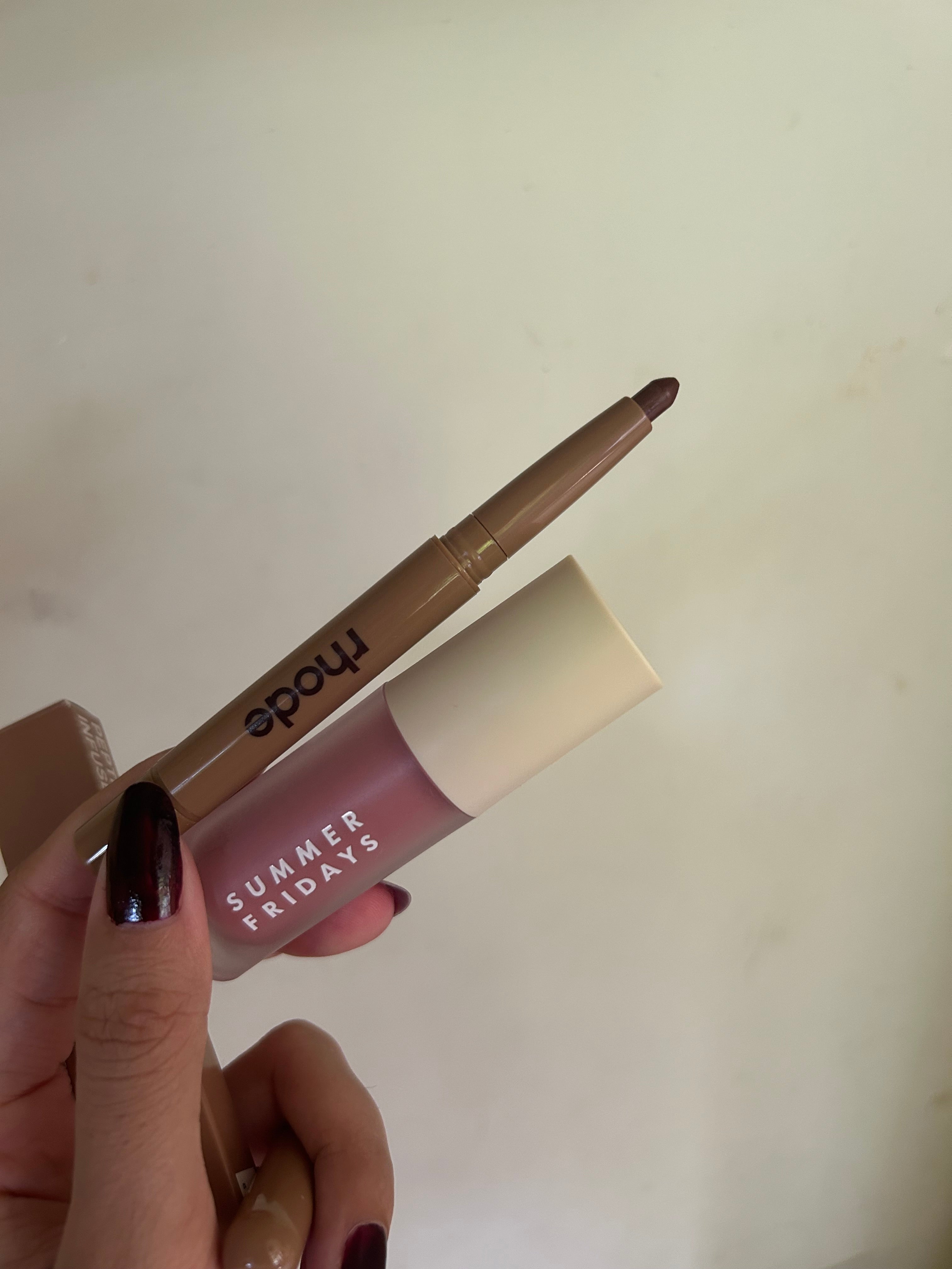 Rhode Lip Liner and Summer Friday Lip Oil Duo