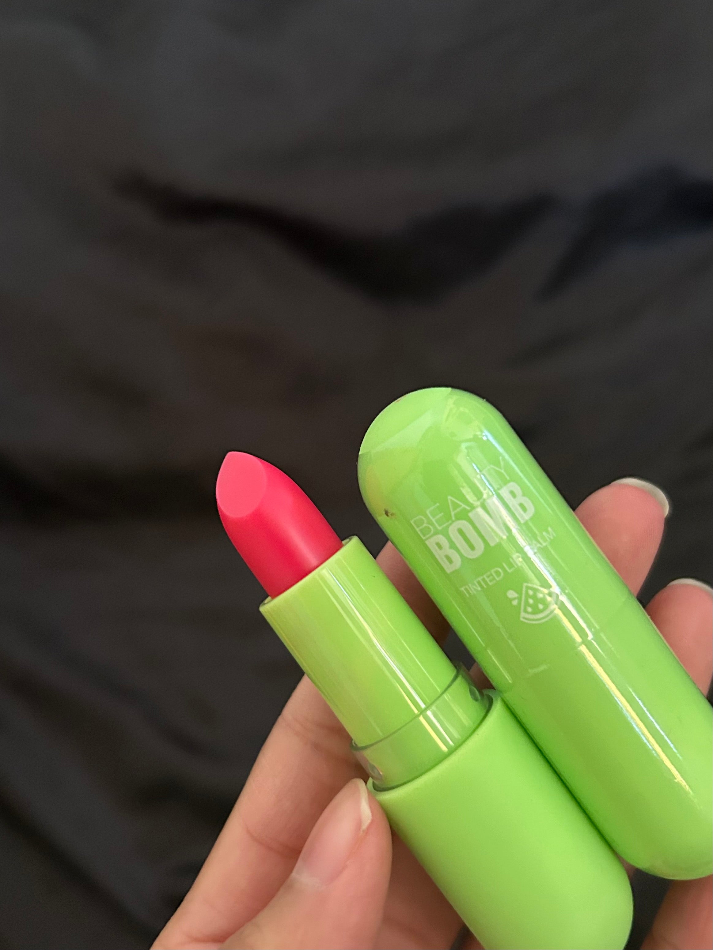 Beauty Bomb tinted lip balm watermelon scented