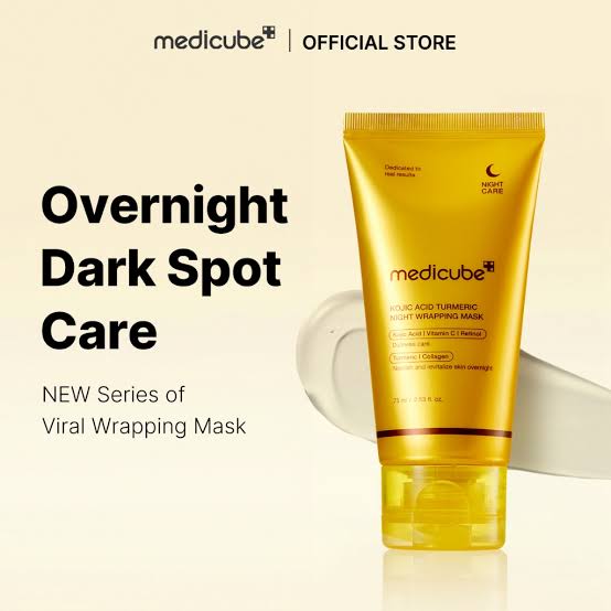MEDICUBE KOJIC ACID TURMERIC NIGHT WRAPPING MASK 75ML