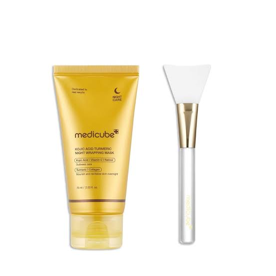 MEDICUBE KOJIC ACID TURMERIC NIGHT WRAPPING MASK 75ML