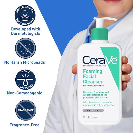 CeraVe Foaming Cleanser with Niacinamide for Normal to Oily Skin 236ml
